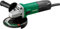HiKOKI Meuleuse d'angle - 600 W, 125 mm, 11.500 tr/min - Avec protection contre le redémarrage et verrouillage de broche - Idéal pour le métal, la pierre et le plastique