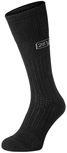281Z Military Lightweight Boot Socks - Tactical Trekking Hiking - Outdoor Athletic Sport (Black)(Large 1 Pair)