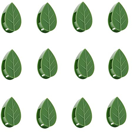YIUIRUOI 50 Stück Pflanzen-Wand-Kletter-Clips, grüne Ranken-Clips, unsichtbare Pflanzen-Clips, Pflanzen-Wand-Clips, Ranken-Haken für Gartenarbeit, Pflanzenstützung