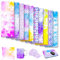 Abeillo 10 Blätter Infusible Transfer Ink Sheets, Marine Stil Gewellt & Fischschuppen Stil, Unschmelzbare Transfer-Tintenblätter (12 x 4,5 Zoll/30,5 x 11,5 cm)