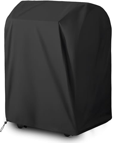 WISCLASS Grill Abdeckung, 210D Oxford Gasgrill Abdeckung Windschutz für BBQ Grill wetterfest und UV-beständig 80 * 60 * 100cm, Schwarz