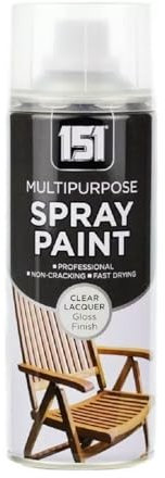 SDMAX Clear Lacquer Spray Paint, Fast Drying, High-Gloss Finish, Non-Cracking, Easy To Use, Durable And Long-Lasting, Lightweight And Portable, Multipurpose Use, 400ml (1PCS)