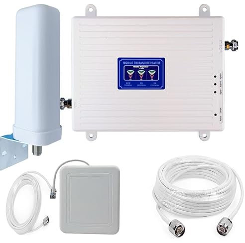 4G 3G 2G GSM LTE WCDMA amplificador de señal 900-1800-2100mhz Band 1/3/8 (B1/3/8)