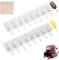 2pcs 8 Cavités Silicone Moule à Crème, Moules à Crème Glacée, Ice Cream Moules Maison Dessert, Moule à Glace en Silicone, Popsicle Ice Maker, avec 50 Bâtonnets en Bois, Moule Glace