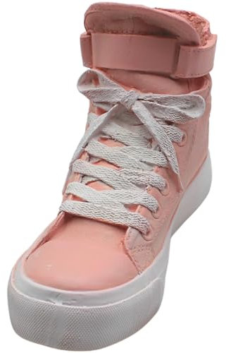 Dekohelden24 Pflanzschuh, Pflanzgefäß, Pflanzkübel, Pflanztopf, Blumenkübel, Kräutertopf, Dekoschuh aus Keramik in pink, Größe: L/B/H 23cm x 15cm x 8cm.