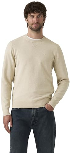 Levi's Herr Lightweight Housemark Sweater White Peppercorn Heather Neutral XL