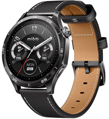 Mibro WATCH GT GPS Smartwatch per uomo donna con 1,43 AMOLED,Assistente intelligente,Chiamata Bluetooth,Design Elegante,100+ Sportivo e 5ATM, Autonomia 8 Giorni, Notifiche,iOS e Android