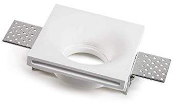 LAMPO DIKCG32T FARETTO IN GESSO A SCOMPARSA DA INCASSO CON SVASATURA H 36 mm SPESSORI da 13 a 21 mm