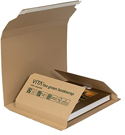 Vita Packaging 435 x 318 mm Bokförpackning Peel And Seal Bwm09 Manilla, Förpackning Med 20