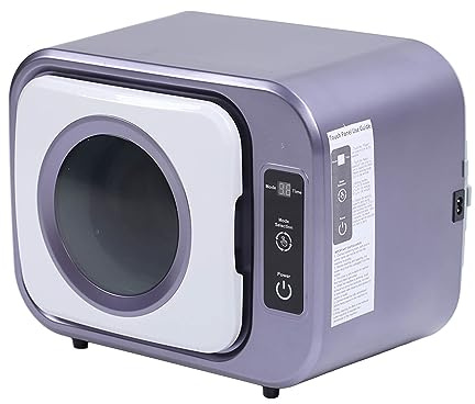 Mini Ventilerad Torktumlare Kompakt Minitork 300W 3 Justerbar Bordstork för Lägenheter Dorm Husbilar (PURPLE)