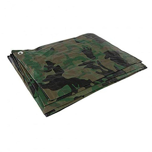 Camo Tarpaulin Waterproof 2 x 3 m - 85 GSM Heavy Duty Ground Sheet Cover with Eyelets - UV Resistant, Rot Proof, Tear Resistant Tarp for Outdoor Camping Shelter, Garden Furniture, Log Store, Bike