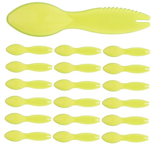 Ciieeo 20pièces Cuillères à Kiwi Multi-usages Ustensiles De Cuisine Pour Fruits Éplucheur Réutilisable Avec Fourchette Outil Pratique Pour Couper Et Servir Kiwi