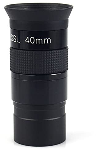 Mikroskopzubehör Okular 10mm 25mm 40mm 1,25 Zoll Teleskop Okular Set voll Multi beschichtetem Metall schwarz Haltbarkeit und zuverlässige Leistung(40mm)