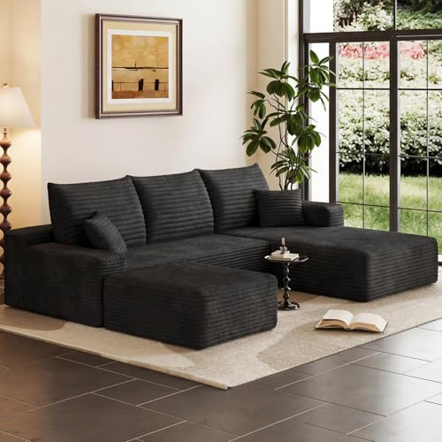 95 Boneless Cloud Couch Sectional Couches Sofa for Living Room