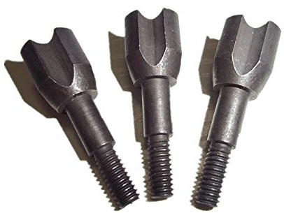 SHARROW 12pcs Archery Arrowhead Hammer Hunting Broadheads 100 Grains 125 Grains Arrow Tips Small Game Field Point Practice (Black, 125 Grains)