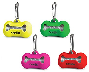 Camon Dispensador de bolsas higiénicas de silicona amarillas