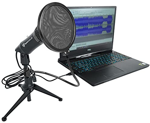 Rockville Z-Stream USB Podcast/Streaming Condenser Mic with RockPop Filter