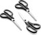 COM-FOUR® Tijeras 3x - tijeras de cocina grandes con agarre cómodo - tijeras para manualidades de acero inoxidable - tijeras domésticas para papel, cartón y tela - tijeras multiusos (3x - M)