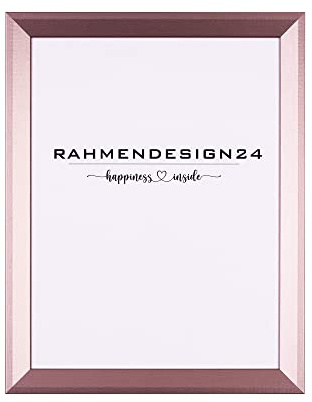 Rahmendesign24 Cadre photo Rio 60 x 80 cm (format poster) - Cadre amovible - Cadre pour poster - Cadre pour puzzle - Or rose