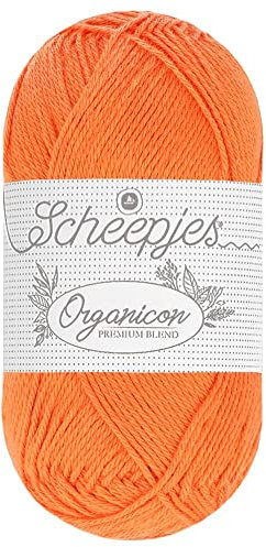 Scheepjes - Scheepjes 224 Tief Mandarine Organicon Garn - 5x50g