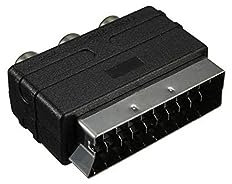 Mr. Gadget's Solutions SCART Male to 3 RCA Female RG to Scart Adapter with Input and output Switch Converter Audio Video AV S-Video Adapter