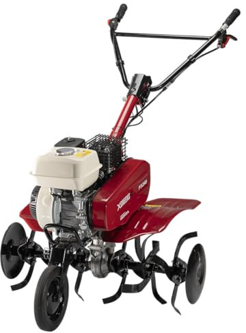 XGREENS Motoazada (Gasolina) FX340 (Powered by Honda, Motor GP160 3,6kW-4,8cv, 1 Velocidad adelante, Ancho de Trabajo 92cm, 6 Coronas+Discos, Rueda Frontal, múltiples Accesorios Disponibles)