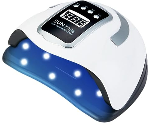 Lampe UV LED for séchage des ongles, lampe de manucure, sèche-ongles for vernis gel, cabine professionnelle, outil salon nail art(SUN X11 MAX White)