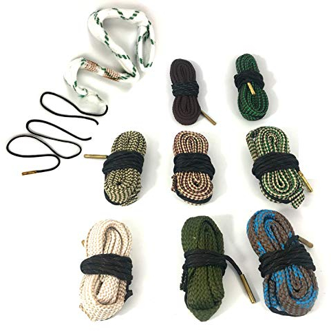 Paket 2X STK Reinigungsschnur mit 1 int. Bürste Putzschnur Gewehr | 1xBoresnake 7 mm (Cal .270) & 1xBoresnake 9 mm