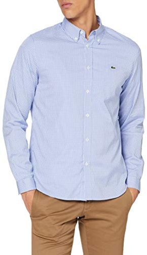 Lacoste Chemise Regular Fit Homme , Blanc/Panorama, 42