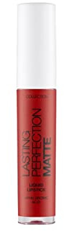 Collection Cosmetics Lasting Perfection Matte Liquid Lipstick, Moisturising, Transfer-Proof, 3.5ml, Fierce