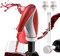 Carafe à Vin Électrique, Aérateur de Vin Automatique, Carafe Rechargeable Intelligente Pour Les Fêtes de Famille Avec 2 Bouchons de Vin, Rouge