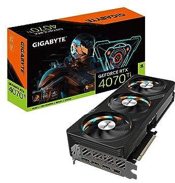 Gigabyte GeForce RTX 4070 Ti Gaming OC V2 12G Tarjeta gráfica, 3 Ventiladores WINDFORCE, 12GB 192-bit GDDR6X, GV-N407TGAMING OCV2-12GD Tarjeta de Video