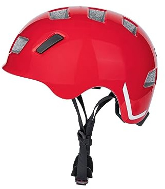 Crivit Kinder Fahrradhelm Extrem leicht kinderhelm Skaterhelm individuelle Größenanpassung optimierte Belüftung (XS/S, Rot)