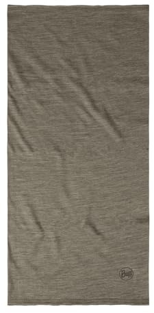 Buff Merino Lightweight Multifunctional Neckwear Taupe Gray Unisex Adult