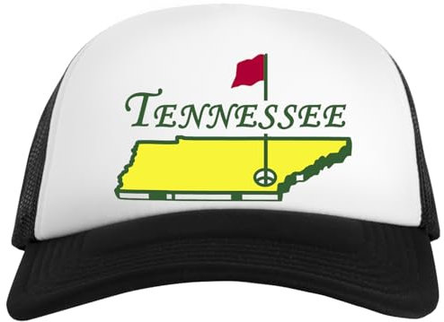 Kwantees Tennessee Masters Golf Cappellino Bianco per Bambini Snapback Ecologico