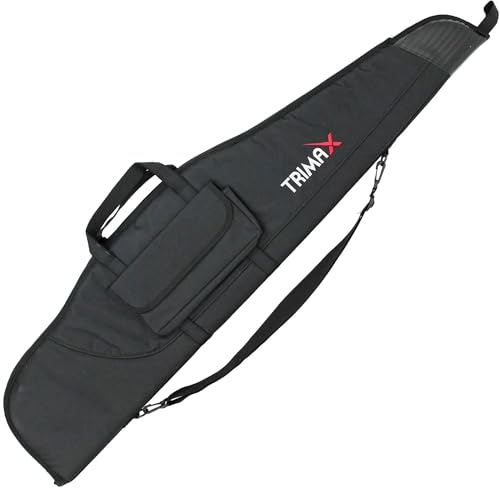 Trimax Funda JC110 Color Negra para carabinas, Rifles, escopetas y Armas largas en General con Hueco para el Visor. Reforzada. Longitud: 120 cm...