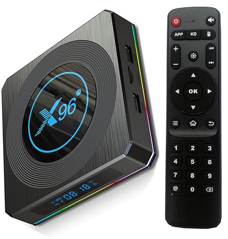 Amlogic S905X4 Android 11.0 X96 X4 4GB RAM 64GB ROM Dual-WiFi 2.4GHz/5GHz BT Quad Core 64 bits 3D/8K 1000M