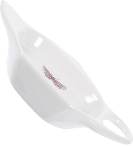 MAGICLULU Porte-Sachet De Thé en Céramique Forme Théière, Petit Plat Résistant Et Indéformable, Finition Soignée, pour Maison, Restaurant Et Salon De Thé