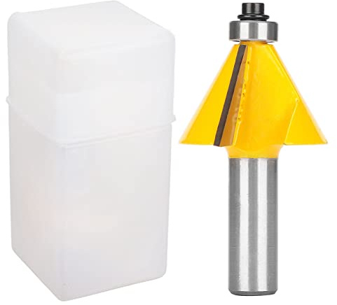 Broca cónica de 30 grados para acero al carbono, aleación YG6, fresa de chaflán para madera contrachapada de 1/2 pulg.