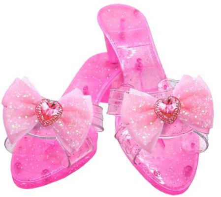 Generisch Prinzessinschuhe - 1 Paar Pp Funkelnde Dress -up -Schuhe | Glitzer -Prinzessin Kostümschuhe Mit Und Edelsteinen | Kinder Spielen Schuhe - Geburtstagsfeier Rollen Spielen Halloween Cosplay