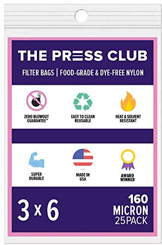 160 Micron | Premium Nylon Tea Filter Bags | 3 x 6 | 25 Pack