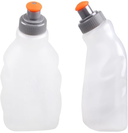 Azarxis Flasque Running Gourde Hydratation Bidon Sport Bouteille d'Eau pour Sac à Dos Ceinture Marathon (250ml - 2 Pièces)