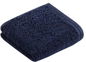 Vossen Vegan Life Gästetuch 40 x 60 cm Marine blau