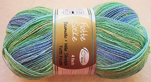 Rellana Flotte Socke, 100g - Baumwolle Wolle Stretch-4fädig; Fb.1415