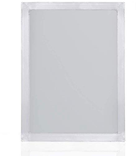 Aluminium-Siebdruckrahmen, Siebdruckrahmen, 43T/110 weißer Aluminium-Siebdruckrahmen, Siebdruckrahmen, DIY-Siebrahmen, Druck-Starterwerkzeug (25 x 35 cm)
