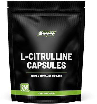 L Citrulline Capsules - 240 L Citrulline Powder Capsules - 750mg up to 6000mg Daily - for Muscle Pump & Recovery, Increase L-Arginine and Nitric Oxide - L-Citrulline for Men & Women.