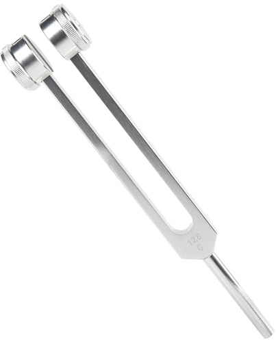 Fourche tournante 128 Hz en alliage d'aluminium, diapason médical, instrument de fréquence auditive, outil pour la guérison sonore et les vibrations