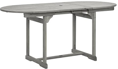 HETFTJN Camping Tisch Klein Campingtische Kleiner Tisch Outdoor Loungetisch Outdoor - Garten-Esstisch (120-170) x80x75 cm Massivholz Akazie für Outdoor Aufenthaltsraum Innenhof Garten