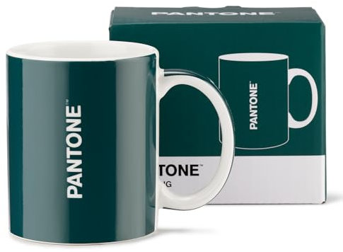 PANTONE™ - Taza Personalizada Pantone Blanca de Porcelana Resistente, Durable, Antimanchas, Arañazos y Olores - Taza Te y Café 350 ml para Lavavajillas y Microondas, Tazas Desayuno para Ideas Regalo