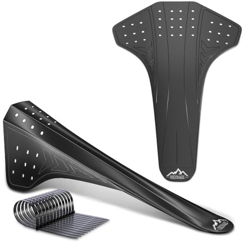 Nicedack Garde-boue pour vélo, Prolongation de garde-boue VTT, Garde-boues pour VTT, Mudguard pour vélo de course arrière, Protection anti-éclaboussures pour vélo avant, Mud Guard pour VTT, Garde-boue